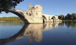 Bridge St. Benezet Print at Sunset over Rhone River