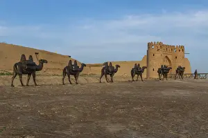 Caravan Prints: Bronze Camel Caravan Print