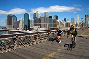 Brooklyn Bridge and Lower Manhattan