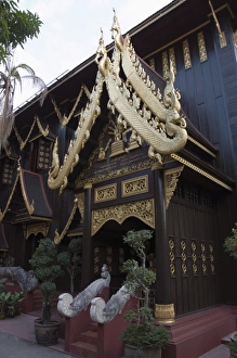 Buddhist temple, Chiang Rai, Thailand, Southeast Asia, Asia Buddhist temple, Chiang Rai, Thailand, Southeast Asia, Asia