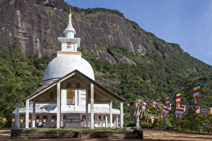 A Buddhist temple on the route to the summit of Adams Peak (Sri Pada), Sri Lanka, Asia A Buddhist temple on the route to the summit of Adams Peak (Sri Pada), Sri Lanka, Asia