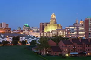 Skylines Gallery: Buffalo City skyline, New York State, United States of America, North America