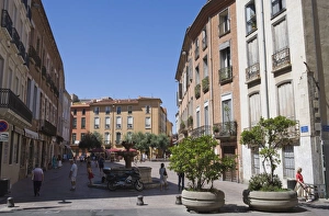 Buildings, Place Gambetta, Perpignan, Pyrenees-Orientales, Languedoc-Roussillon Buildings, Place Gambetta, Perpignan, Pyrenees-Orientales, Languedoc-Roussillon