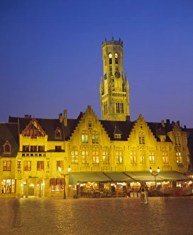 Belfries of Belgium and France Gallery: Burg Square and Belfry tower, Bruges, UNESCO World Heritage Site, Belgium, Europe