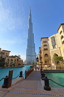 Architectural Feature Gallery: Burj Khalifa and the Palace Hotel, Downtown, Dubai, United Arab Emirates, Middle East