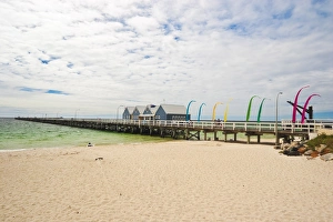 The Busselton Jetty, the longest in the southern hemisphere, originally the wooden jetty was built for the logging The Busselton Jetty, the longest in the southern hemisphere, originally the wooden jetty was built for the logging