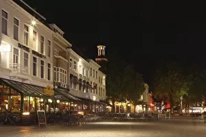 Grote Markt Gallery: Cafes and restaurants at the Grote Markt (Big Market) square at night, Breda
