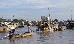 Cai Rang floating market, Can Tho, Mekong Delta, Vietnam, Indochina, Southeast Asia, Asia Cai Rang floating market, Can Tho, Mekong Delta, Vietnam, Indochina, Southeast Asia, Asia