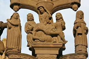 Images Dated 4th May 2006: Calvary depicting the Life of Jesus, St. Thegonnec, Finistere, Brittany, France, Europe