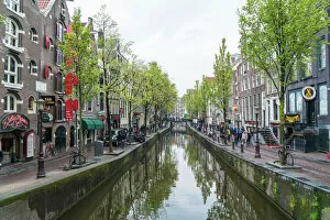 Jeep Gallery: Canal in the Red Light District, Amsterdam, Netherlands, Europe