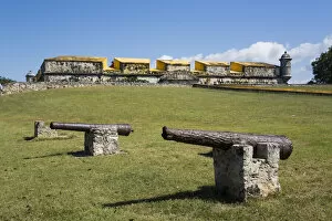 Cannons, Fort San Jose el Alto, 1792, San Francisco de Campeche, State of Campeche, Mexico, North America