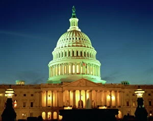 Images Dated 5th February 2008: The Capitol building in Washington DC, United States of America, North America
