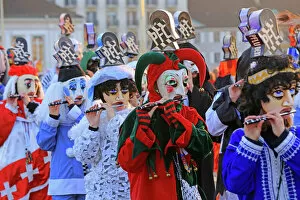 Togetherness Collection: Carnival of Basel (Basler Fasnacht), Basel, Canton of Basel City, Switzerland, Europe