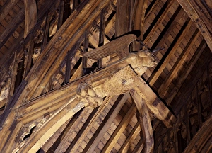 Detail of carving, Westminster Hall, Houses of Parliament, Westminster Detail of carving, Westminster Hall, Houses of Parliament, Westminster
