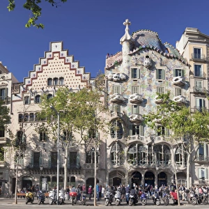 Casa Batllo, architect Antonio Gaudi, UNESCO World Heritage Site, Casa Amatller Casa Batllo, architect Antonio Gaudi, UNESCO World Heritage Site, Casa Amatller