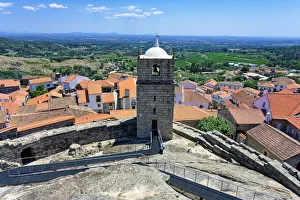Castle bell and clock tower, Castelo Novo, Historic village around Serra da Estrela Castle bell and clock tower, Castelo Novo, Historic village around Serra da Estrela