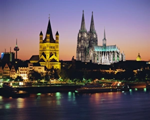Cologne Gallery: The Cathedral (Dom) and River Rhine