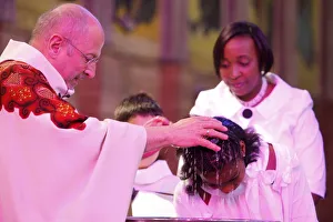 Catholic Baptism, Montrouge, Hauts-de-Seine, France, Europe Catholic Baptism, Montrouge, Hauts-de-Seine, France, Europe