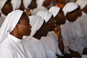 Images Dated 6th June 2009: Catholic mass in Lome, Togo, West Africa, Africa