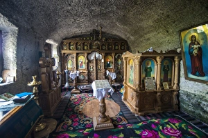 Cave monastery in the historical temple complex of old Orhei (Orheiul Vechi), Moldova Cave monastery in the historical temple complex of old Orhei (Orheiul Vechi), Moldova