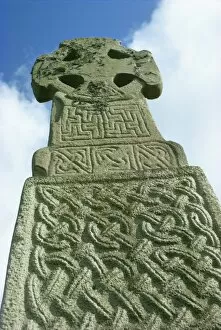 Carvings Gallery: Celtic cross, Carew, Pembrokeshire, Wales, United Kingdom, Europe