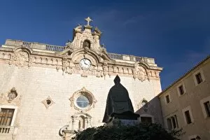Central courtyard of the Monastery of Nostra Senyora de Lluc, Lluc, Mallorca