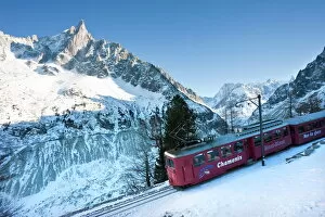 Railways Gallery: Chamonix, Chamonix-Mont-Blanc, Haute Savoie, French Alps, France, Europe