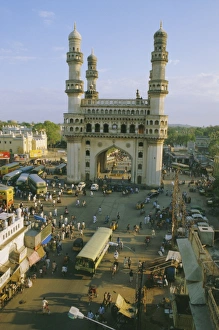 The Char Minar (Charminar) triumphal arch in Hyderabad The Char Minar (Charminar) triumphal arch in Hyderabad