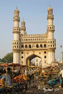 Indian Architecture Gallery: Charminar, Hyderabad, Andhra Pradesh state, India, Asia