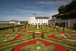 Formal Garden Gallery: Chateau de Villandry, UNESCO World Heritage Site, Villandry, Indre-et-Loire, Loire Valley, France