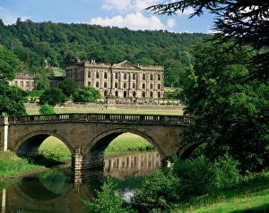 Chatsworth House, Derbyshire, England, United Kingdom, Europe Chatsworth House, Derbyshire, England, United Kingdom, Europe