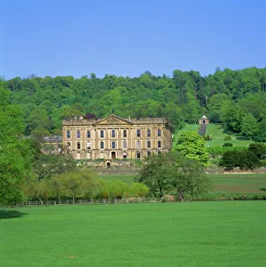 UK Landmarks Prints: Chatsworth House, Derbyshire, England, UK
