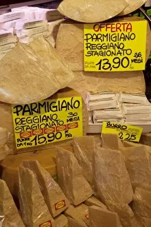 Images Dated 17th August 2011: Cheese, Parma, Emilia-Romagna, Italy, Europe