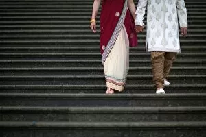 Images Dated 2nd August 2014: Chinese and Indian couple, United Kingdom, Europe