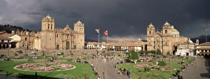 Christian cathedral and square