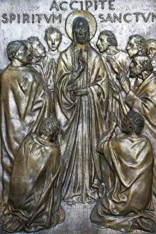 Images Dated 31st December 2012: Christs Appearance to the Disciples on the Holy door of St