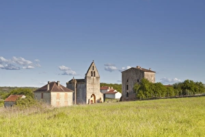 The church, reportedly owned by the Knights Templar, and old priory in Sainte Croix de The church, reportedly owned by the Knights Templar, and old priory in Sainte Croix de