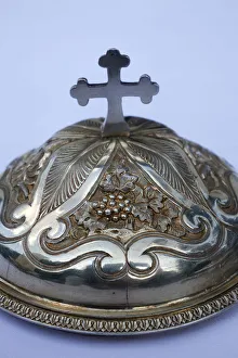 Ciborium, Notre-Dame de la Gorge, Haute Savoie, France, Europe Ciborium, Notre-Dame de la Gorge, Haute Savoie, France, Europe