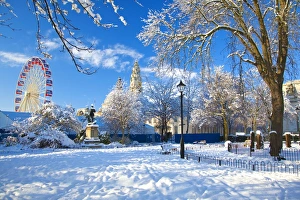 City Hall, Cathays Park, Civic Centre in snow, Cardiff, Wales, United Kingdom, Europe City Hall, Cathays Park, Civic Centre in snow, Cardiff, Wales, United Kingdom, Europe