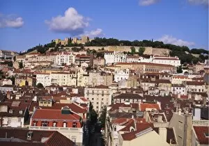 Moorish Collection: Cityscape of Lisbon and Castelo de Sao Jorge, Portugal
