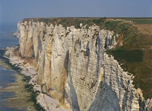 Cliffs of the Alabaster Coast near Etretat in Seine Maritime, Haute Normandie Cliffs of the Alabaster Coast near Etretat in Seine Maritime, Haute Normandie