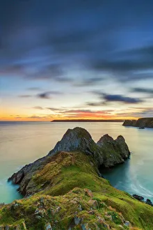 Three Cliffs Bay Print