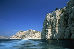 Cliffs of the Calanques, near Cassis, Bouches-du-Rhone, Cote d'Azur Cliffs of the Calanques, near Cassis, Bouches-du-Rhone, Cote d'Azur