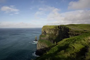Prints of Cliffs of Moher, County Clare, Munster, Republic of Ireland, Europe Republic Of Ireland Prints: Cliffs of Moher Print, Ireland Landscape