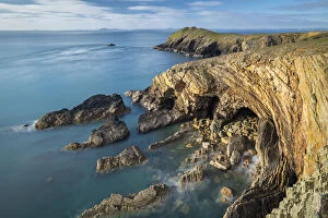 Welsh Culture Collection: Clifftop vista from Martins Haven, Pembrokeshire Coast National Park, Wales