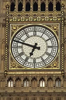 Big Ben Gallery: Close-up of the clock of Big Ben, Houses of Parliament, UNESCO World Heritage Site