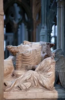 Gloucester Gallery: Close-up of effigy on tomb of King Edward II, died 1327, Gloucester Cathedral