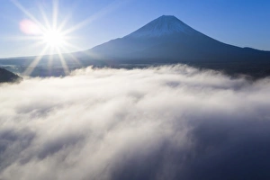 Clouds over Lake Ashinoko with Mount Fuji behind, Fuji-Hakone-Izu National Park, Hakone Clouds over Lake Ashinoko with Mount Fuji behind, Fuji-Hakone-Izu National Park, Hakone