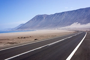 Coastal road, Atacama Desert, Chile, South America Coastal road, Atacama Desert, Chile, South America