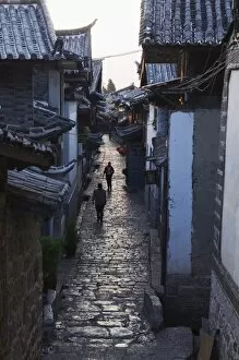 Images Dated 22nd April 2008: Cobbled streets of Lijiang Old Town, UNESCO World Heritage Site, Yunnan Province